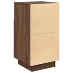 vidaXL Tables de chevet 2 Pièces avec 2 tiroirs chêne marron 36x36x68 cm