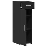 vidaXL Buffet noir 30x42 5x93 cm bois d'ingénierie