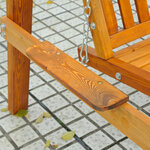 Balancelle balancoire hamac banc fauteuil de jardin bois de pin 2 places charge max. 300kg