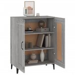 vidaXL Buffet sonoma gris 69 5x34x90 cm bois d'ingénierie