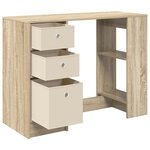 vidaXL Bureau Chêne Sonoma Bois d'ingénierie 100 x 40 x 75 cm