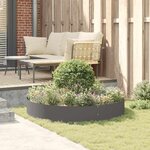 vidaXL Jardinières de jardin 5 Pièces Noires 120x120x20 cm en acier