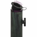 vidaXL Socle de parasol Vert 45x45x30 cm Fonte