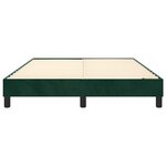 vidaXL Cadre de lit vert foncé 140x200 cm velours