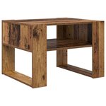 vidaXL Table basse Bois ancien 66 x 53 x 45 cm Bois d'ingénierie