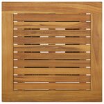 Vidaxl table de bar noir 60x60x110 cm résine tressée et bois d'acacia