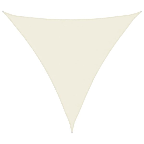 vidaXL Voile de parasol tissu oxford triangulaire 4x4x4 m crème