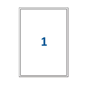 Lot de 200 Planches étiquettes autocollantes sur feuille A4 : 199 6 x 289 1 mm (1 étiquette par feuille  spéciales bons de transport)