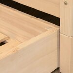 Tiroir de lit 80 x 160 BUDDY - bleu clair