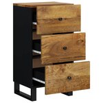 vidaXL Buffet avec 3 tiroirs 40x33 5x75 cm bois massif de manguier
