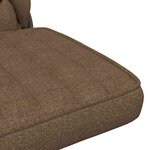 vidaXL Chaise pivotante de bureau Taupe Tissu