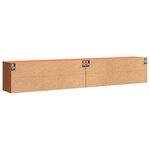 vidaXL Cabinets muraux avec étagère 2 Pièces Marron cire 100 x 30 x 35 cm