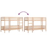 vidaXL Lit superposé sans matelas 90x190 cm bois de pin massif
