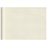 vidaXL Écran de balcon crème 75x700 cm 100  polyester oxford