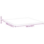 vidaXL Coussins de Matelas Blanc 180 x 200 cm