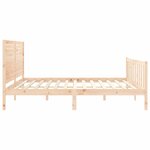 vidaXL Cadre de lit sans matelas bois massif de pin