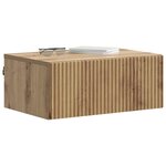 vidaXL Cabinet de chevet mural Chêne artisanal 49 x 34 5 x 20 cm