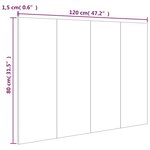vidaXL Tête de lit Chêne sonoma 120x1 5x80 cm Bois d'ingénierie