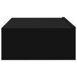 vidaXL Meuble TV avec éclairage LED noir 60x35x15 5 cm