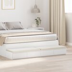 vidaXL Tiroirs de lit Blanc 160x36 5x16 5 cm en bois aggloméré