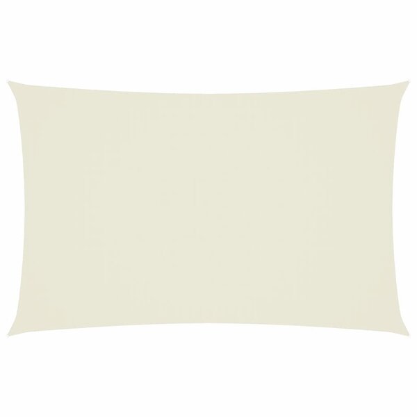vidaXL Voile de parasol tissu oxford rectangulaire 2x4 5 m crème