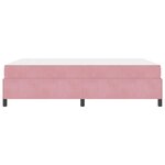 vidaXL Cadre de lit avec matelas Rose 160 x 200 cm tissu