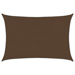 vidaXL Voile d'ombrage 160 g/m² Marron 5x7 m PEHD