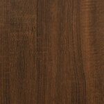 vidaXL Table de chevet avec pieds en bois Chêne marron 40x35x69 cm