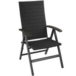 Tectake Fauteuil de jardin pliable MELBOURNE - noir