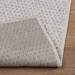vidaXL Tapis de surface HUARTE Crème 150 x 80 cm Polyester