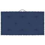 vidaXL Coussins de plancher de palette 6 Pièces Bleu marine clair Coton