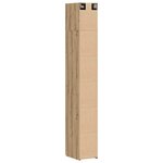 vidaXL Cabinet de rangement slim chêne artisanal 30 x 42.5 x 225 cm
