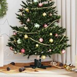 vidaXL Pied de Sapin de Noël 1.73 Vert 49 x 49 x 15 5 cm Acier