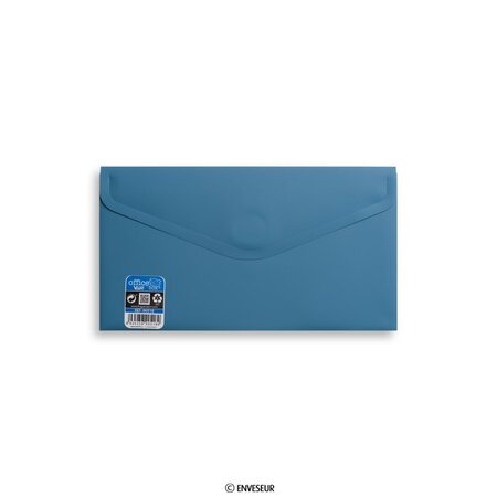 Lot de 10 enveloppes bleue avec fermeture velcro 125x225 mm (dl+) vital colors v-lock