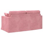 vidaXL Canapé Rose 158 x 78 x 80 cm Velours