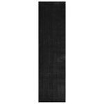 vidaXL Tapis doux à poils moyens et lavable HUARTE Noir 300 x 80 cm