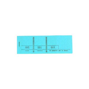Bloc Passe-partout 100 Feuillets Numérotés De 3 Volets - Format 4 8x15 Cm - Bleu - X 50 - Exacompta
