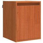 vidaXL Meuble mural Cire marron 30 x 30 x 40 cm Bois de pin massif