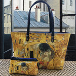 Klimt le baiser sac avec bandoulière - fabrication française