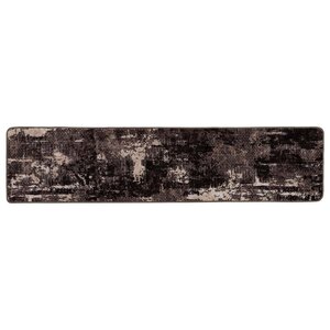 vidaXL Coureur de Tapis MARSA Noir 50 x 100 cm Polyester et PVC