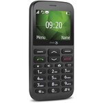 Smartphone doro 1370  - téléphone mobile pour senior - compatibilité appareils auditifs - touche d'assistance - mini-torche - gris graphite