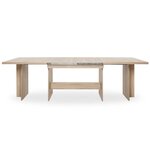Table a manger extensible de 8 a 12 personnes - Classique - Décor chene sonoma - ANCONA - L 160 / 310 x l 90 cm