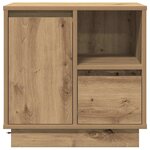 vidaXL Tables de chevet avec LED 2 Pièces Chêne artisanal 50x34 5x50 cm