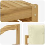 vidaXL Ensemble de canapés d'extérieur 8 Pièces Blanc et crème Polyester