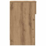 vidaXL Table de chevet avec tiroir chêne artisanal 20x36x60 cm