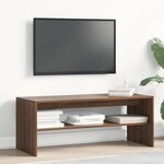 vidaXL Meuble TV Chêne marron 100x40x40 cm Bois d'ingénierie