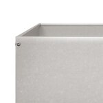 vidaXL Lit surélevé de jardin 100x100x18 5 cm acier inoxydable