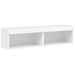 vidaXL Meubles TV avec lumières LED 2 Pièces blanc 60x30x30 cm