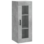 vidaXL Armoire murale gris béton 34 5x34x90 cm