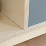 Meuble de rangement NABOSKY verni 2x2